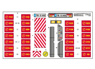 Playmobil - 30805335 - Sticker 9466 fire brigade Truck