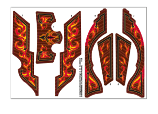 Playmobil - 30805546 - Sticker 70641 Burnham Raiders fireschi