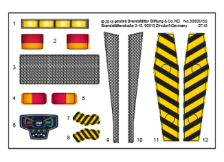 Playmobil - 30806155 - Sticker 9500 Piste groomer