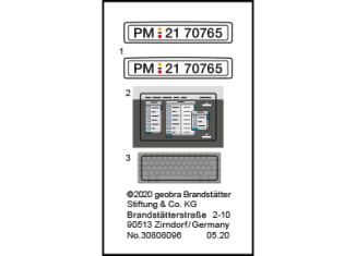 Playmobil - 30808096 - Sticker 70765 Porsche Mission E (Etike
