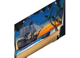 Playmobil - 30808153 - Cardboard wall left 5947/5347 Pirate treasure