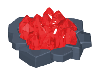Playmobil - 30820072 - Red crystal rock