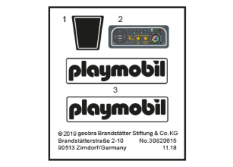 Playmobil - 30820615 - Sticker 70057 Throwing glider seaplane