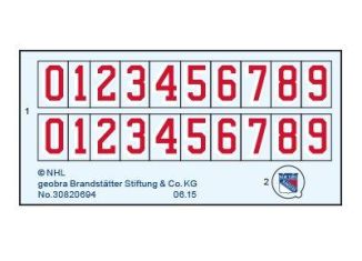 Playmobil - 30820694 - Sticker 5081 Goalie New York Rangers