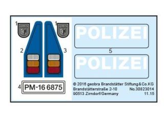 Playmobil - 30823014 - Sticker 6875 Berittene police with Anhä