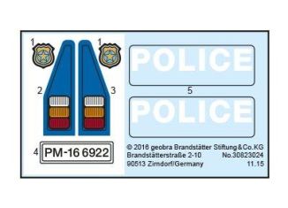 Playmobil - 30823024 - Sticker 6922 police horseeanhänger