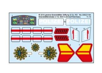 Playmobil - 30823184 - Sticker 6874 policehelikopter with LED-