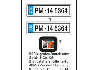 Playmobil - 30823313 - Sticker 5364 Brandmeisterfahrzeug with L