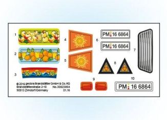 Playmobil - 30823854 - Sticker 6864 Surfer PickUp with Speedboa