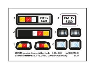 Playmobil - 30824663 - Sticker 6130 Großer tractor with Anhänge