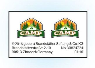 Playmobil - 30824724 - Sticker 6888 Camp with LED campfire