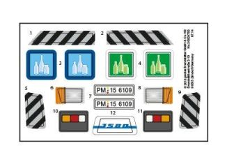Playmobil - 30824783 - Sticker 6109 Altglas truck mit Containern