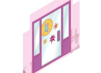 Playmobil - 30824804 - Cardboard wall 6862 right girls boutique