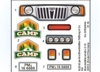 Playmobil - 30824844 - Sticker 6889 Camp off-road vehicle