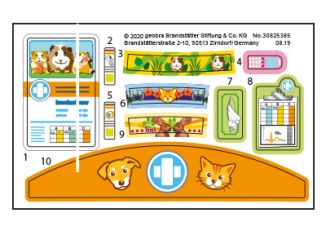 Playmobil - 30825385 - Sticker 70309 Play box at the vet