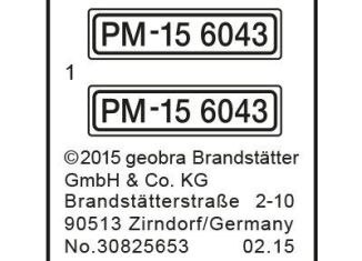 Playmobil - 30825653 - Sticker 6043 Police personnel carrier