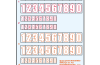 Playmobil - 30825825 - Sticker 70245 Goal wall shooting (numbers)