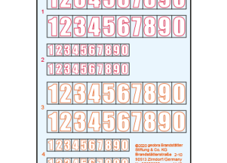 Playmobil - 30825825 - Sticker 70245 Goal wall shooting (numbers)
