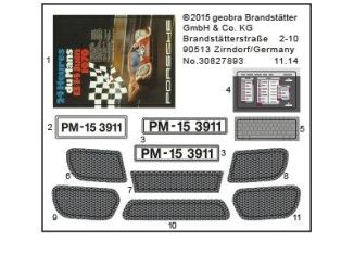 Playmobil - 30827893 - Sticker 3911 Porsche 911 Carrera S
