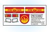 Playmobil - 30828184 - Sticker 5398 fire brigadekart