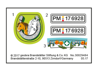 Playmobil - 30829484 - Sticker 6928 horseetransporter