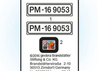 Playmobil - 30829834 - Sticker 9053 police off-road vehicle mit L
