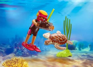 Playmobil - 72151 - Diver with turtle