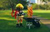 Playmobil 72149 - Firefighter with Make-Believe Fire