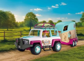 Playmobil - 72129 - Vehicle with Horse Trailer