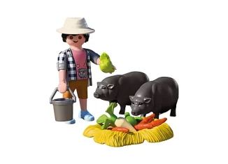 Playmobil - 72171 - Farmer with Potbellied Pig
