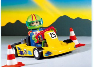 Playmobil - 3013 - Pilote/kart jaune