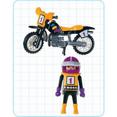 Playmobil 3044 - Moto-Cross Rider - Back