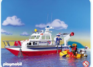 Playmobil - 3063 - Rescue Boat W. Flashlight