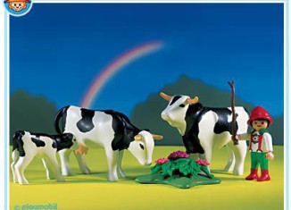 Playmobil - 3077 - Cows with Boy