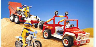 Playmobil - 3143v1 - Jeep with dirtbikes