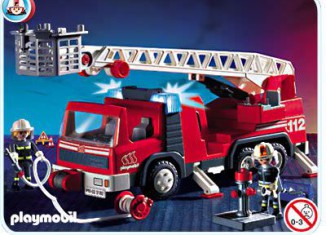 Playmobil - 3182s2 - Firemen / Ladder Truck