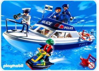 Playmobil - 3190s2 - Polizeiboot mit Jet-Ski