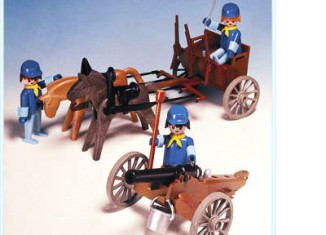 Playmobil - 3244s1v1 - US artillery cannon and cart