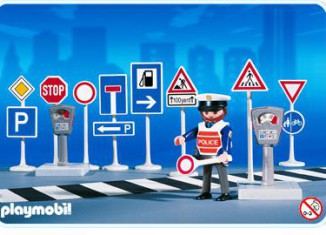 Playmobil - 3273s2 - Traffic Signs With Police