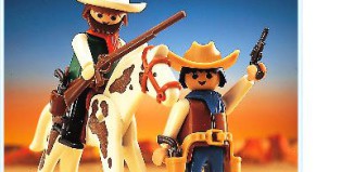 Playmobil - 3304v1 - 2 cowboys / cheval