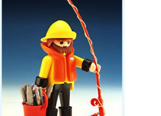 Playmobil - 3347v2 - Fischer mit Angel - Schwarz