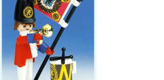 Playmobil - 3388 - redcoat guard / flag