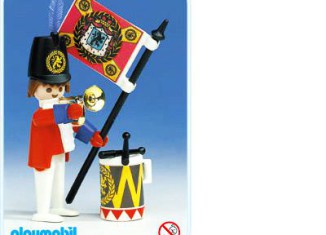 Playmobil - 3388 - redcoat guard / flag