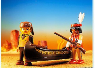 Playmobil - 3397-fra - Trappeur/ Indien / canoé