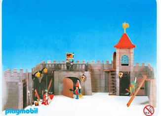 Playmobil vintage 4 klicky remparts de la ville château 3446 V1 en boite complet médiéval moyen âge - Jeux & Jouets