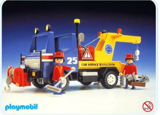 Playmobil - 3453v1 - Blue/Yellow Tow Truck