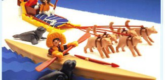 Playmobil - 3466 - Eskimos, Dog Sleigh and Kayak