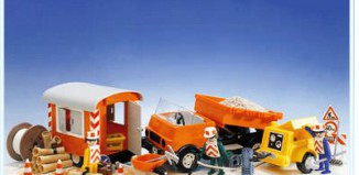 Playmobil - 3474v1 - Road Workers with Truck and Trailer
