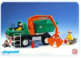 Playmobil - 3475 - Dump truck with scoop