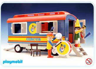 Playmobil - 3477v2 - Circus Clown Trailer